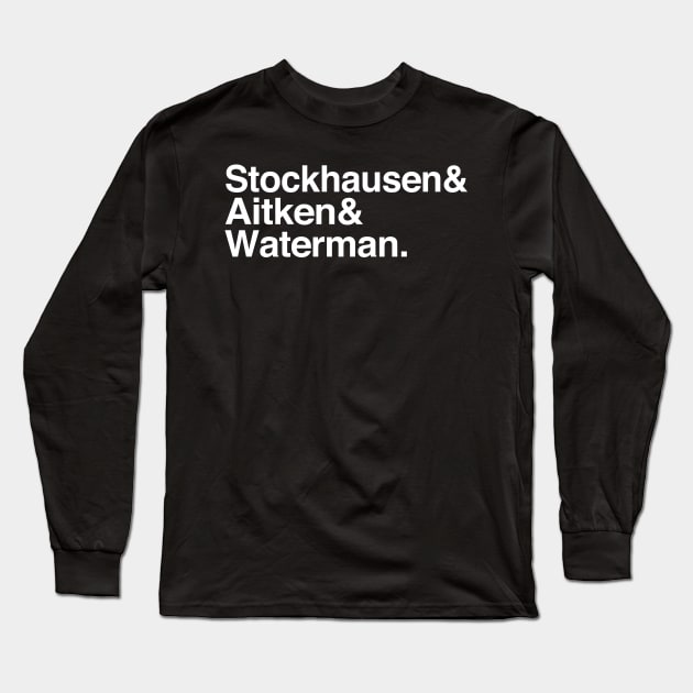 Stockhausen Aitken & Waterman / Humorous Names List Design Long Sleeve T-Shirt by DankFutura